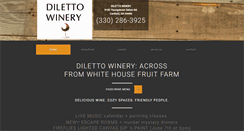 Desktop Screenshot of dilettowinery.com