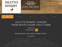 Tablet Screenshot of dilettowinery.com